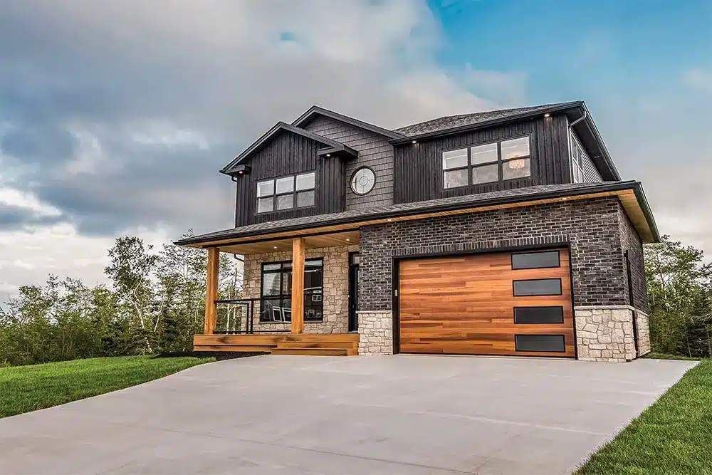 plank garage door